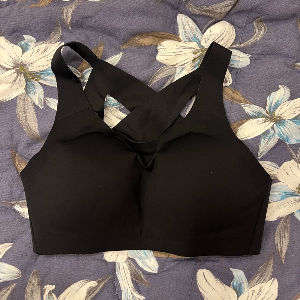Lululemon Black Sports Bra with Crossed Straps